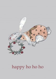Kartka Rabbit - Happy Ho Ho Ho
