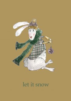 Kartka Rabbit - Let it snow